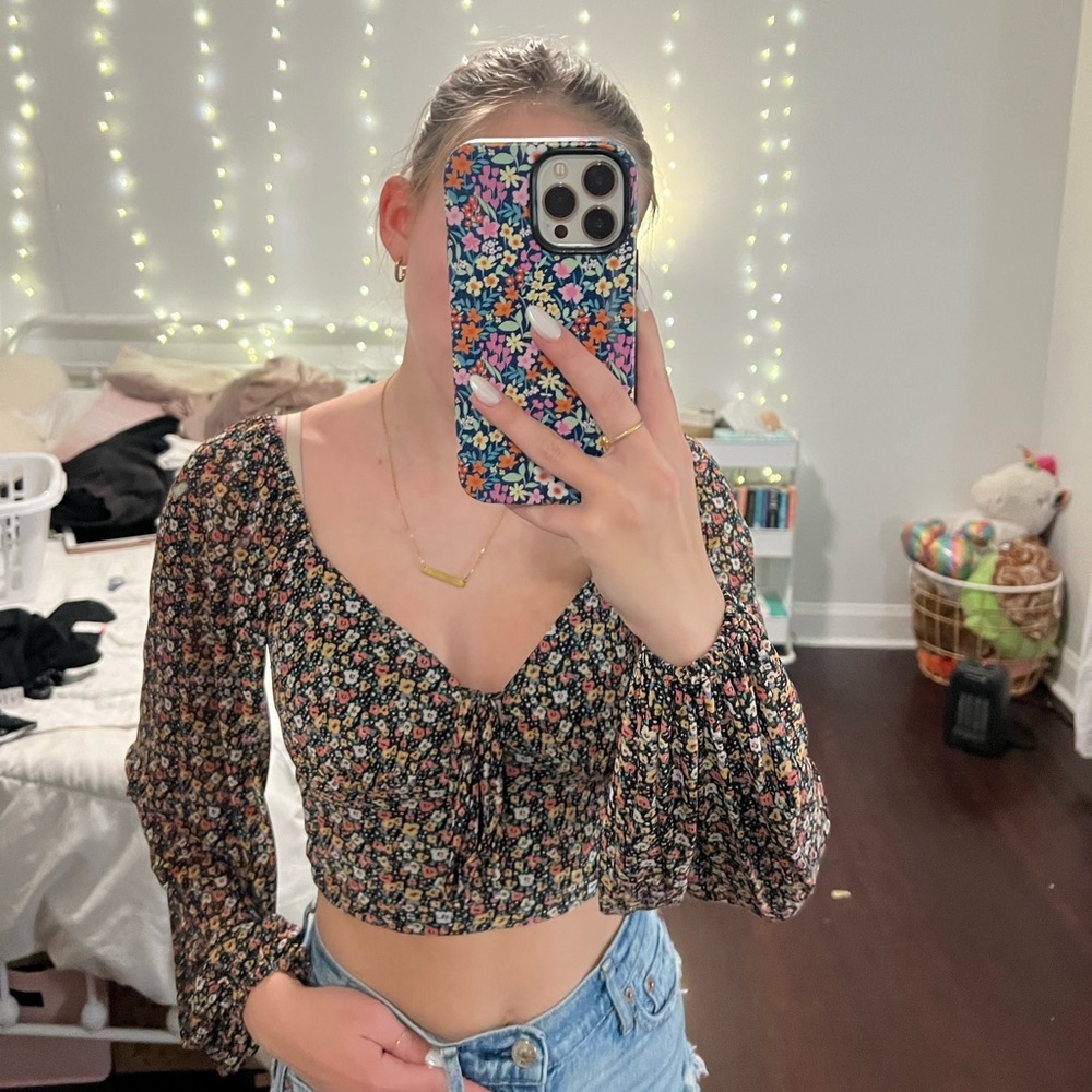 lulus long sleeve blouse